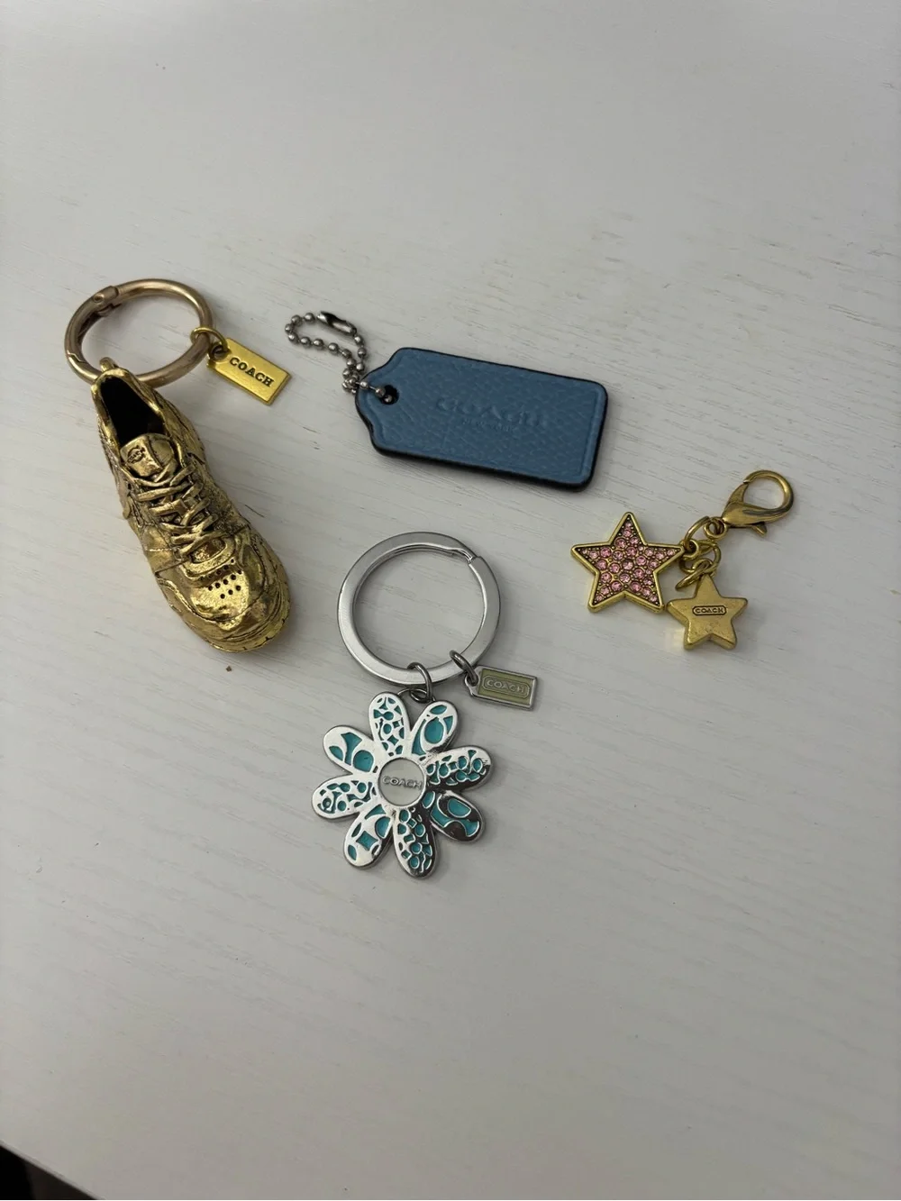 Lot of Authentic Repurposed Coach Charms and Keychains
